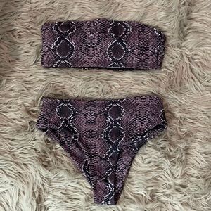 Snake print bikini